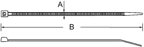 Kabelbinder 2,5/110 Zeichnung